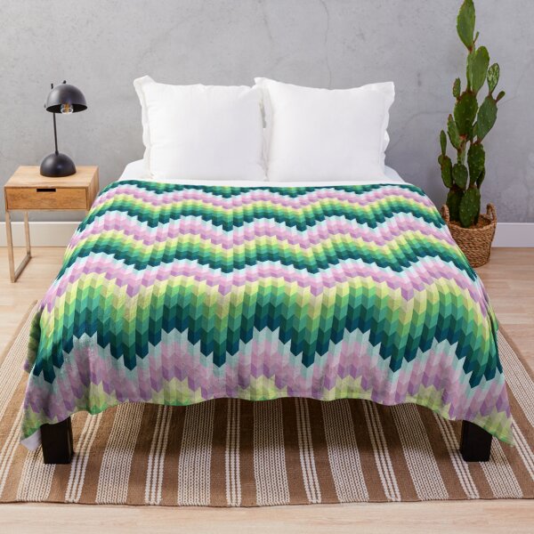 Item preview, Tiled Chevron Pattern - Green and Purple designed and sold by MaplewoodMerch.