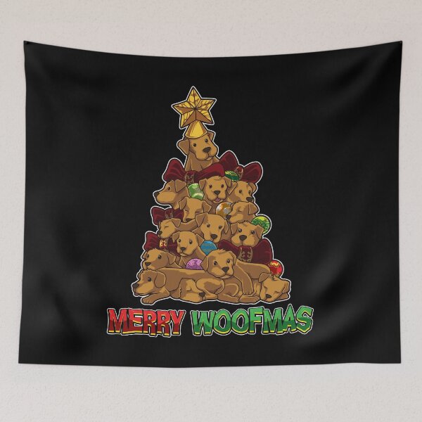 Item preview, Merry Woofmas - Merry Christmas For Dog Lovers designed and sold by anziehend.