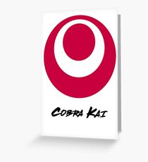 Cobra Kai Okinawa Flag of Japan Greeting Card