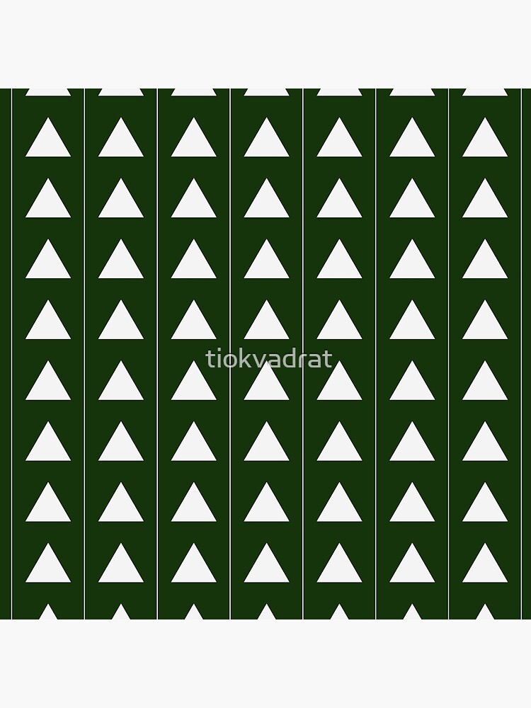 Pyramid Triangles - Olive Green by tiokvadrat