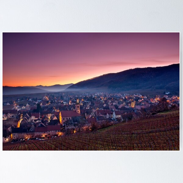 Riquewihr au crépuscule Poster