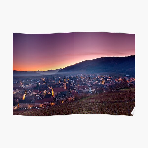 Riquewihr au crépuscule Poster