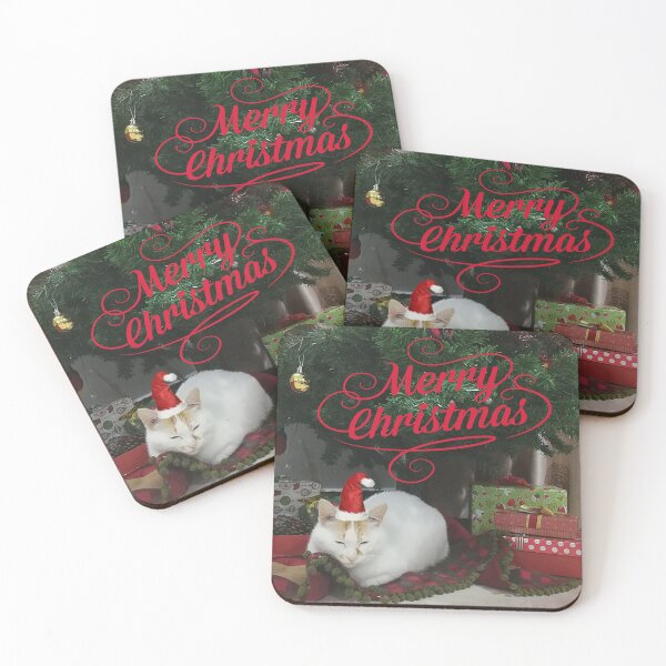 Item preview, Merry Christmas Cat Under the Tree designed and sold by Linda Walsh.