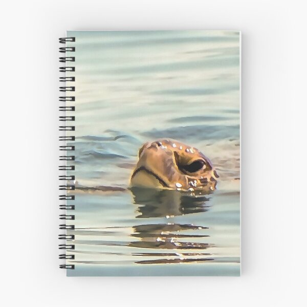 Item preview, Head Above Water Turtle Ocean Wildlife Art designed and sold by taiche.