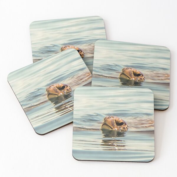 Item preview, Head Above Water Turtle Ocean Wildlife Art designed and sold by taiche.