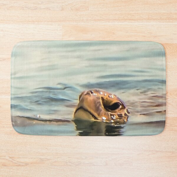 Item preview, Head Above Water Turtle Ocean Wildlife Art designed and sold by taiche.