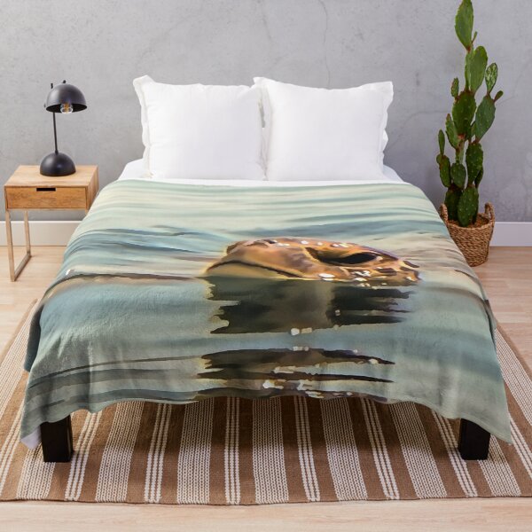 Item preview, Head Above Water Turtle Ocean Wildlife Art designed and sold by taiche.