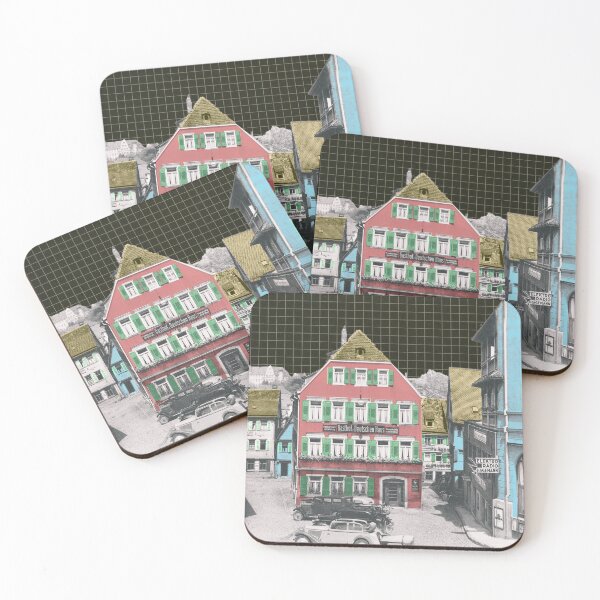 Item preview, Tübingen, Gasthof Wurstküche, nostalgic city view, Baden Württemberg designed and sold by Mauswohn.
