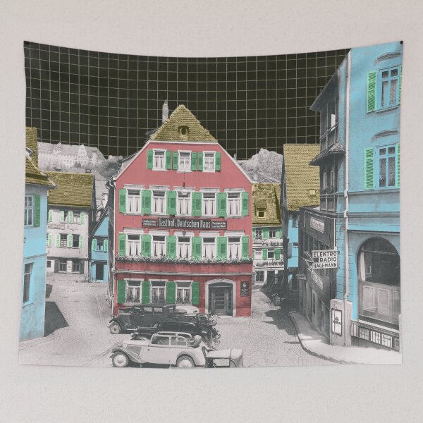 Item preview, Tübingen, Gasthof Wurstküche, nostalgic city view, Baden Württemberg designed and sold by Mauswohn.