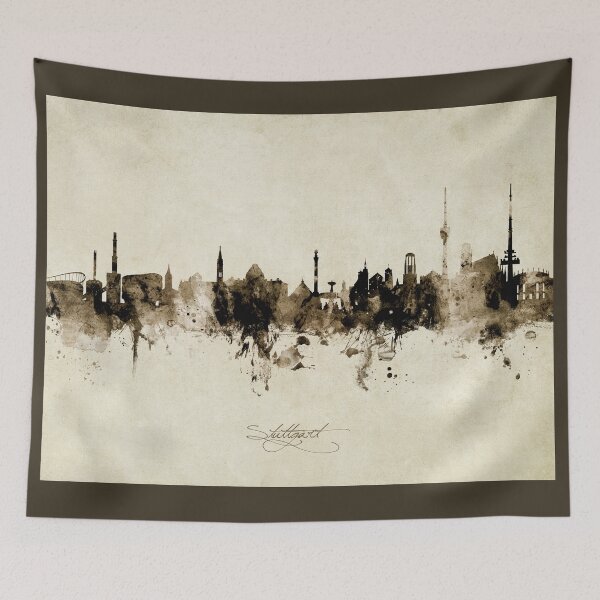 Item preview, Stuttgart Germany Skyline designed and sold by ArtPrints.