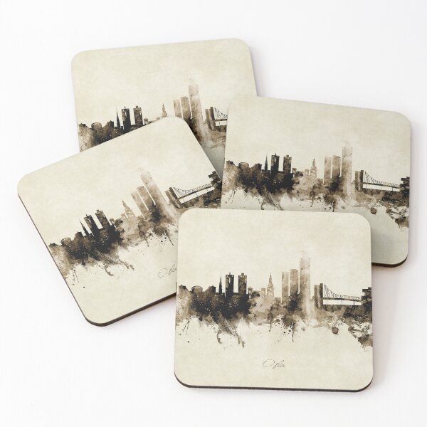 Aperçu de l'œuvre Oslo Norway Skyline créée et vendue par ArtPrints.