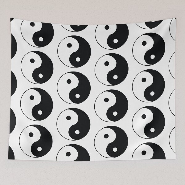 Item preview, Ying yang in black and white designed and sold by thetypographer.