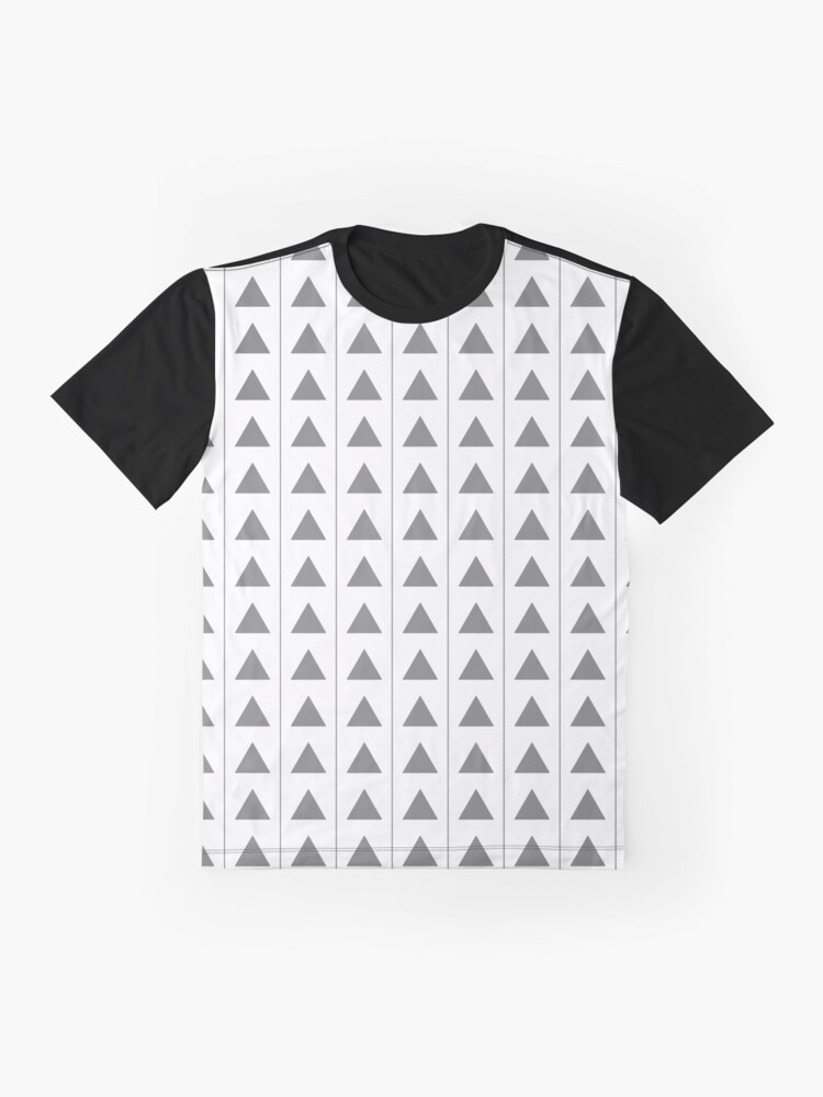 Graphic T-Shirt, Pyramids - Gray on White designed and sold by tiokvadrat