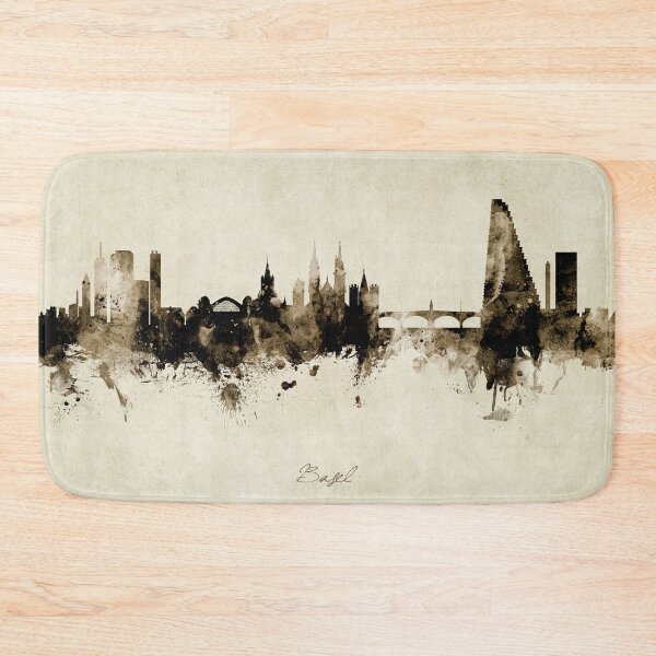 Item preview, Basel Switzerland Skyline designed and sold by ArtPrints.
