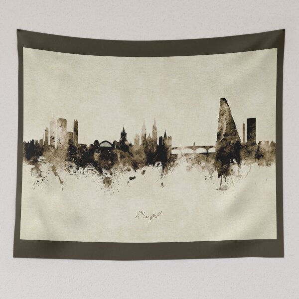 Item preview, Basel Switzerland Skyline designed and sold by ArtPrints.