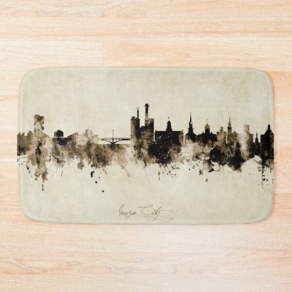 Artikelvorschau, Iowa City Iowa Skyline entworfen und verkauft von ArtPrints.