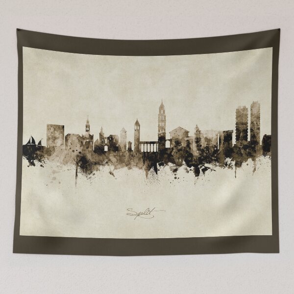 Item preview, Split Croatia Skyline designed and sold by ArtPrints.
