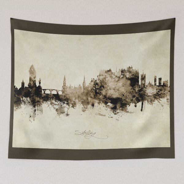 Item preview, Stirling Scotland Skyline designed and sold by ArtPrints.