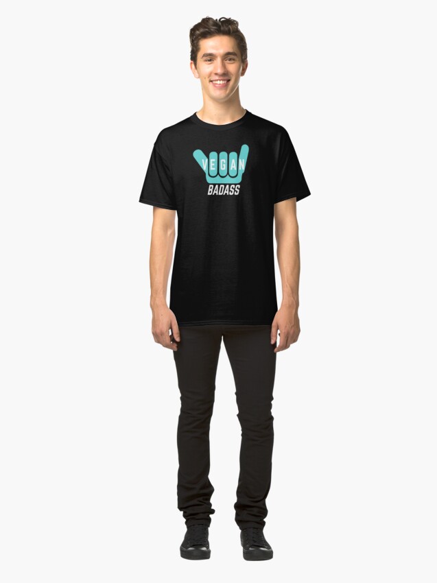 Alternate view of vegan badass shaka Classic T-Shirt