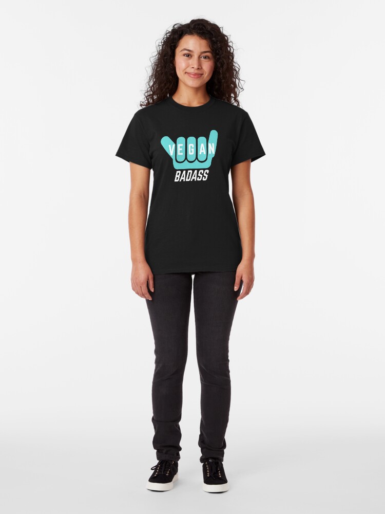 Alternate view of vegan badass shaka Classic T-Shirt