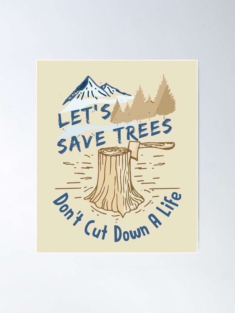 Do Not Cut Trees 3d Sign Stock Vector (Royalty Free) 2251931907 |  Shutterstock