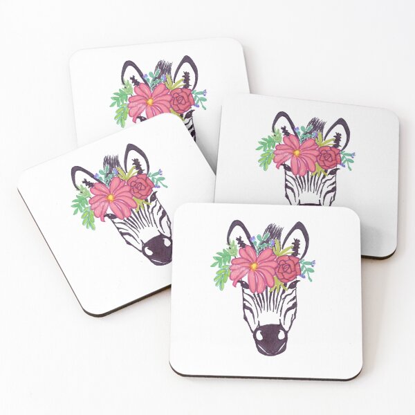 Artikelvorschau, Blumenzebra-Kunst-Afrikaner-Tier entworfen und verkauft von HighArtDesigns.