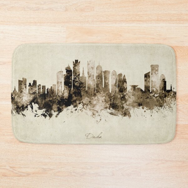 Item preview, Doha Qatar Skyline designed and sold by ArtPrints.