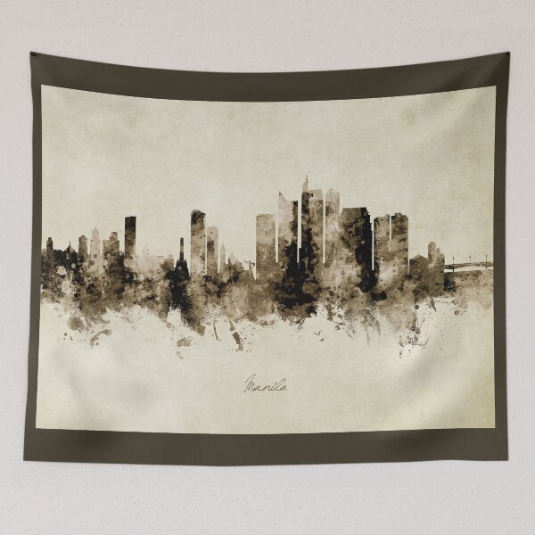 Item preview, Manila Philippines Skyline designed and sold by ArtPrints.
