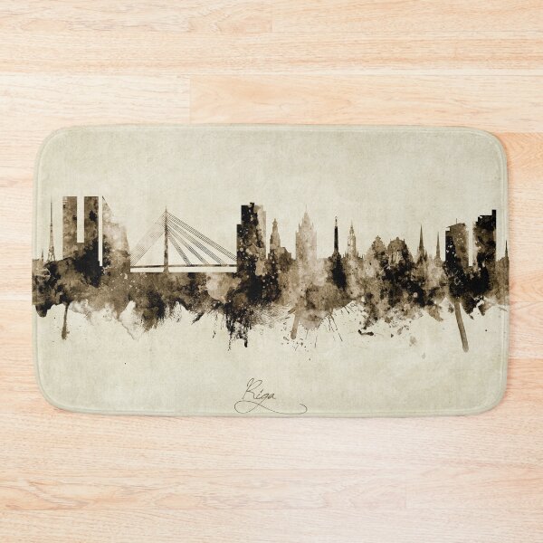 Item preview, Riga Latvia Skyline designed and sold by ArtPrints.
