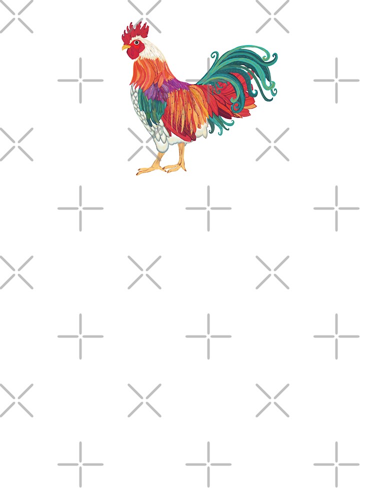 Painted Rooster Looking Good Kids T Shirt By Hueandmi Redbubble - rooster mask roblox