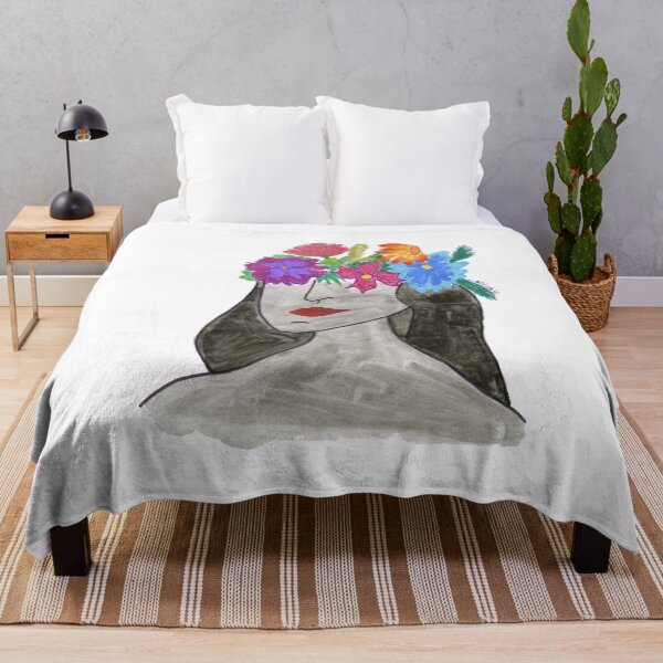 Item preview, Abstract Women Beauty Floral Art Watercolor designed and sold by HighArtDesigns.