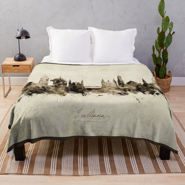 Item preview, Ljubljana Slovenia Skyline designed and sold by ArtPrints.