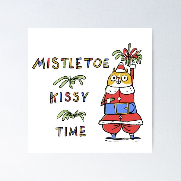 Item preview, Mistletoe Cat designed and sold by Nici Gregory.