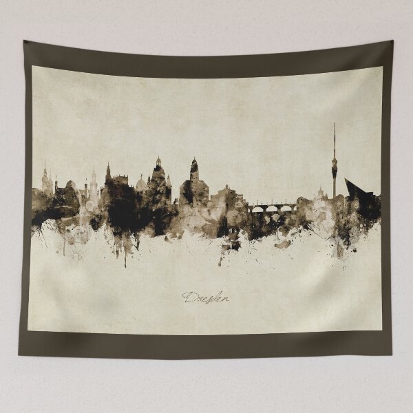 Item preview, Dresden Germany Skyline designed and sold by ArtPrints.