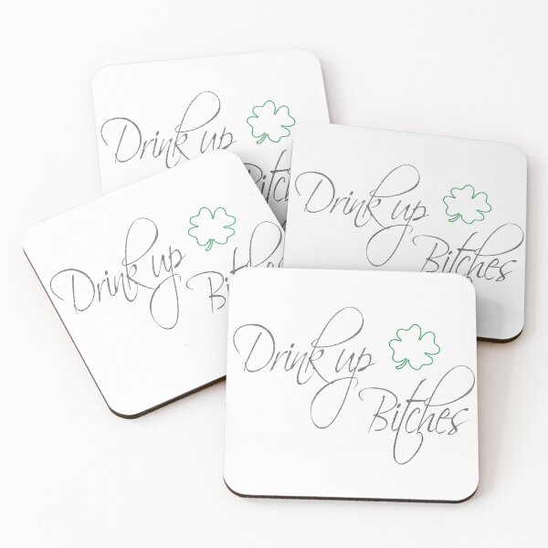 Item preview, Drink Up Bitches St Patrick's Day Glitter Shamrock designed and sold by livianasgifts.