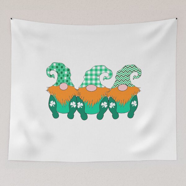 Item preview, 3 Cute Irish Gnomes Leprechauns St. Patrick's Day designed and sold by funnytshirtemp.