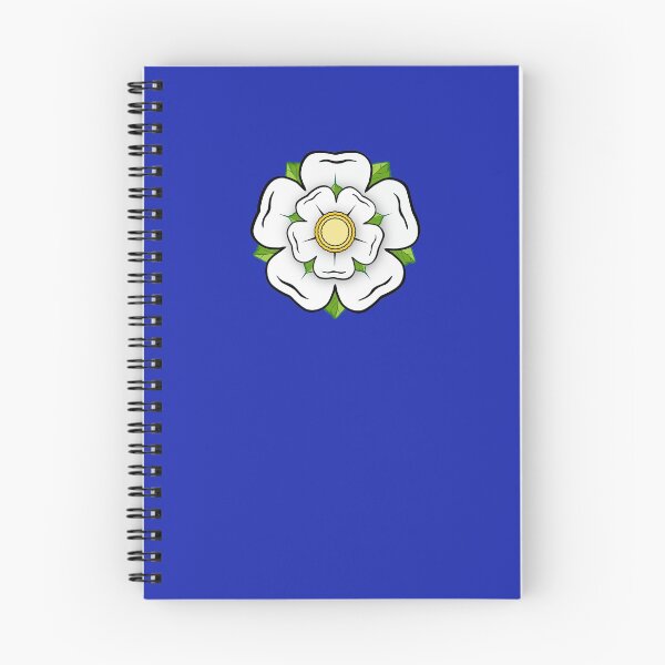 Item preview, Rosa blanca de York Flor Azul amarillo Bandera Heráldica Yorkshire designed and sold by Kelsorian.