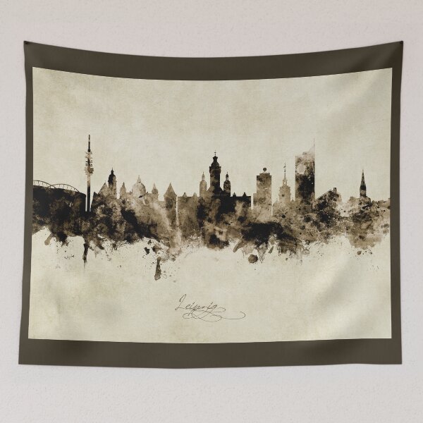 Item preview, Leipzig Germany Skyline designed and sold by ArtPrints.