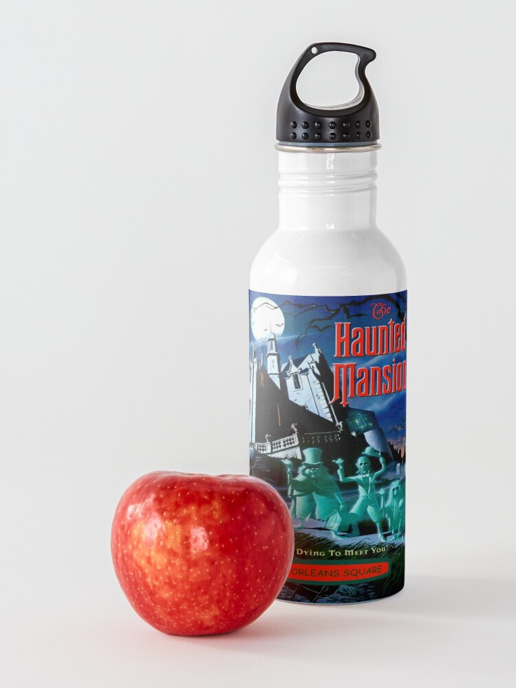 Alternate view of HAUNTED MANSION : Vintage Ghosts Advertising Print Water Bottle