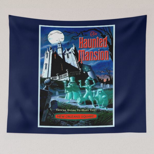 Item preview, MANSIÓN ENCANTADA: Impresión publicitaria de fantasmas vintage designed and sold by posterbobs.