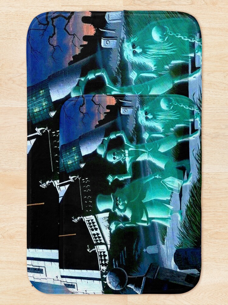 Alternate view of HAUNTED MANSION : Vintage Ghosts Advertising Print Bath Mat