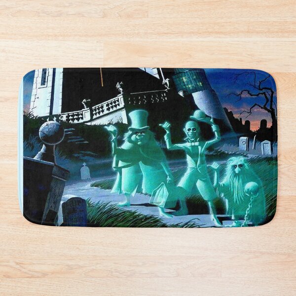 HAUNTED MANSION : Vintage Ghosts Advertising Print Bath Mat