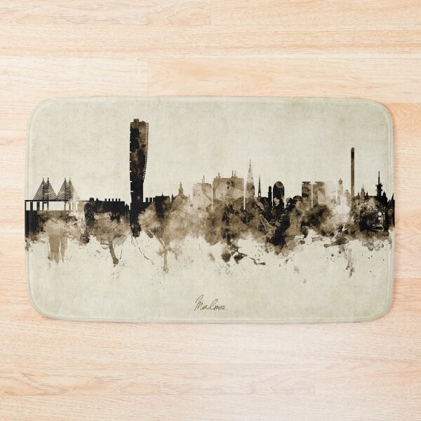 Item preview, Malmo Sweden Skyline designed and sold by ArtPrints.
