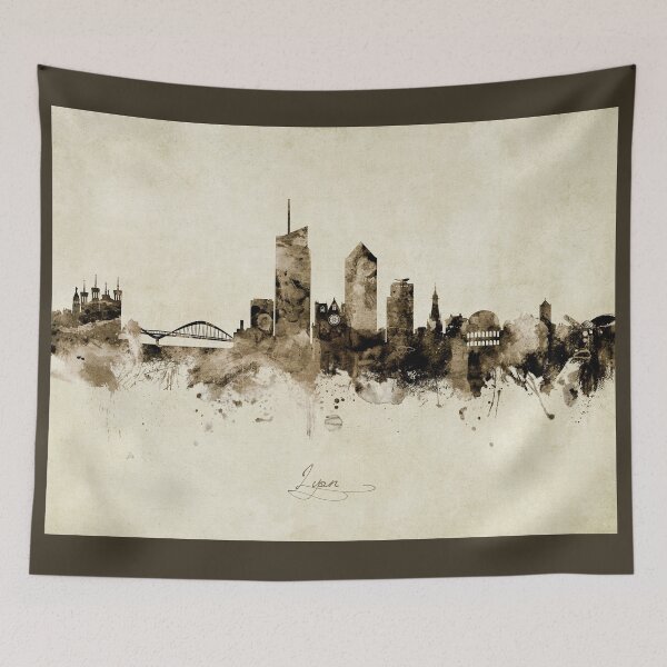 Item preview, Lyon France Skyline designed and sold by ArtPrints.