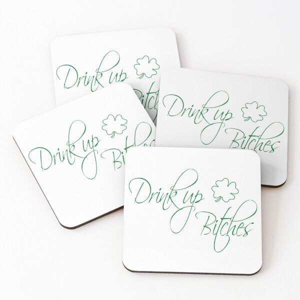 Item preview, Drink Up Bitches St Patrick's Day Shamrock Lucky designed and sold by livianasgifts.