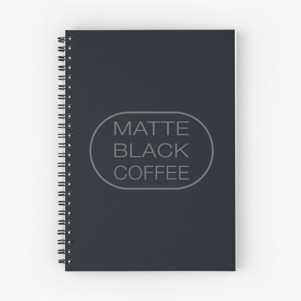 Item preview, Matte Black Coffee Minimalist Print by Cappobeano in stylish grey & black designed and sold by cappobeano.