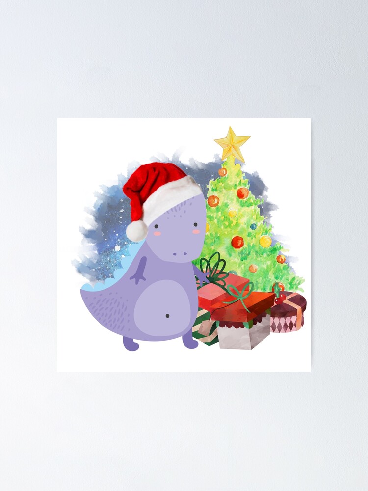 Alternate view of Treesaurus: a Dinosaur Christmas Poster