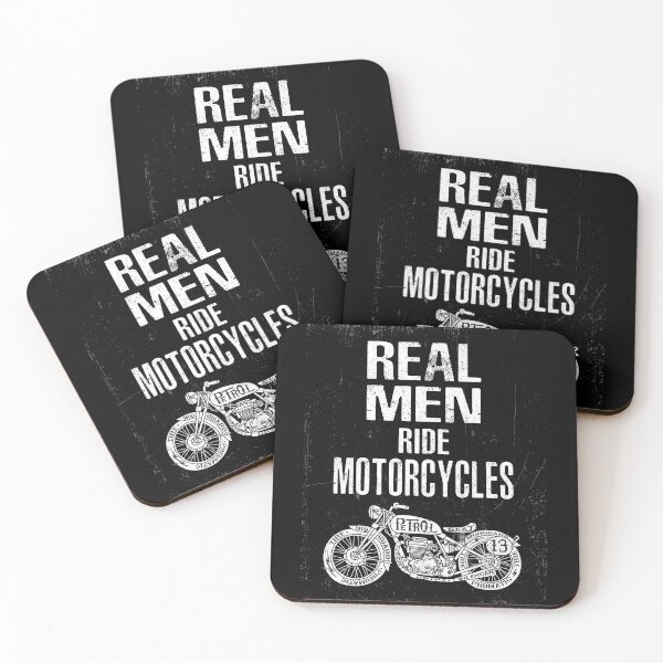 Item preview, Real Men Ride Motorcycles designed and sold by overstyle.