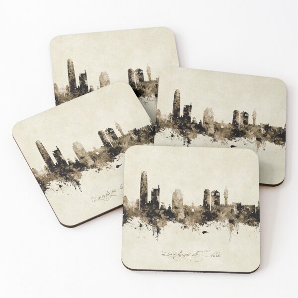 Item preview, Santiago de Chile Skyline designed and sold by ArtPrints.
