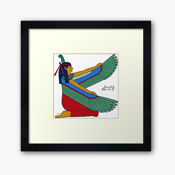 MAAT I Göttin Ägypten Gerahmter Kunstdruck
